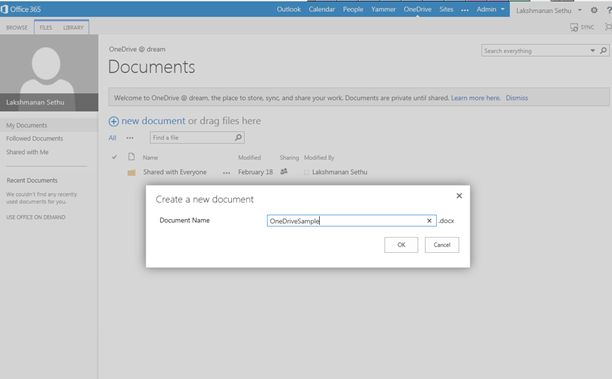 Create a New Document